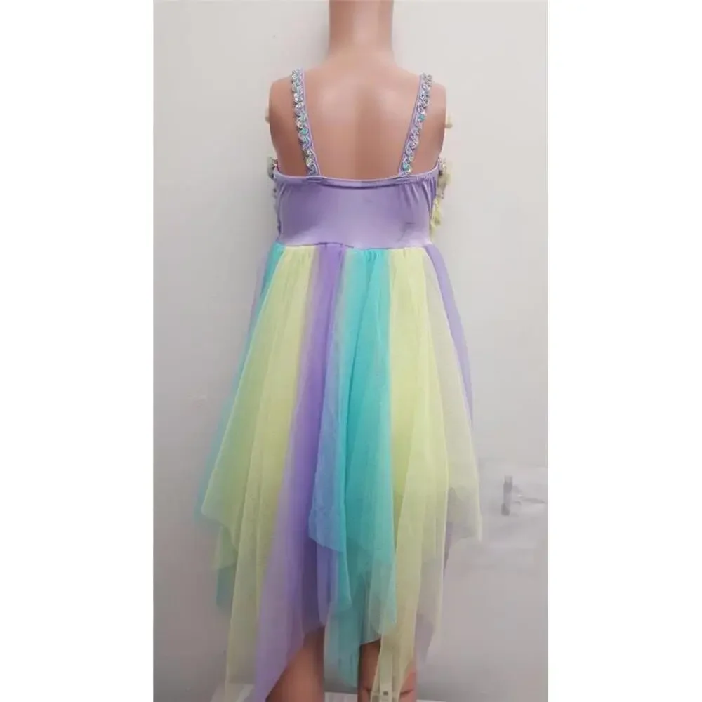 Pre-Owned Dance Costume Costume Gallery  Int Child Purple Dress Lyrical Sequin
